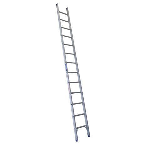 Industrial Aluminium Single Ladder - 180KG Load Rating