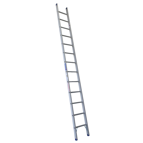 Industrial Aluminium Single Ladder - 180KG Load Rating