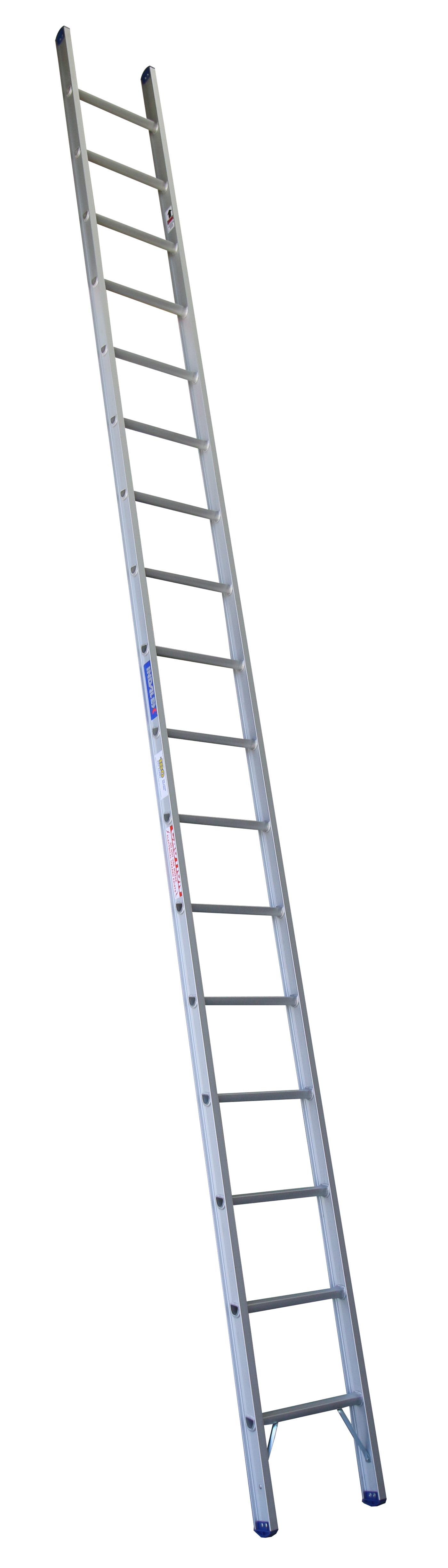 Industrial Aluminium Single Ladder - 180KG Load Rating