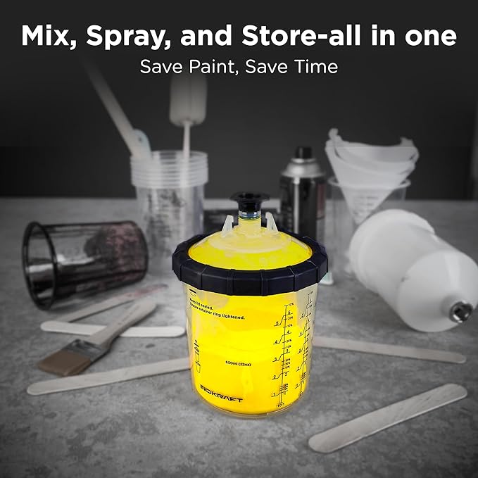 Inokraft 850ml Disposable Paint Cup System - 6 Pack