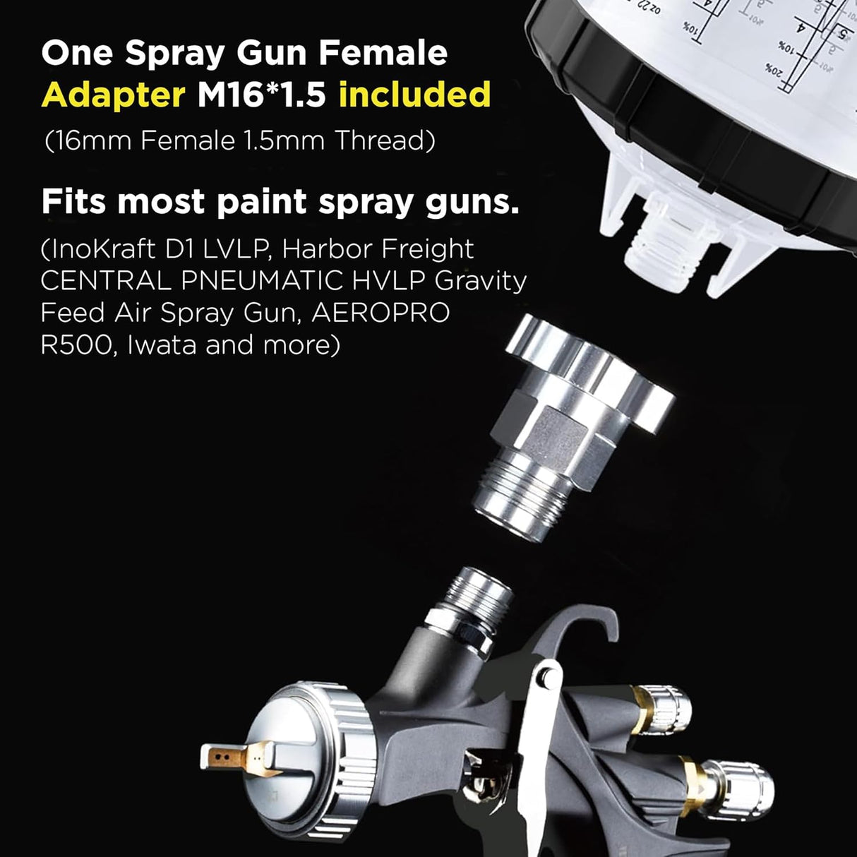 Inokraft 850ml Disposable Paint Cup System - 6 Pack