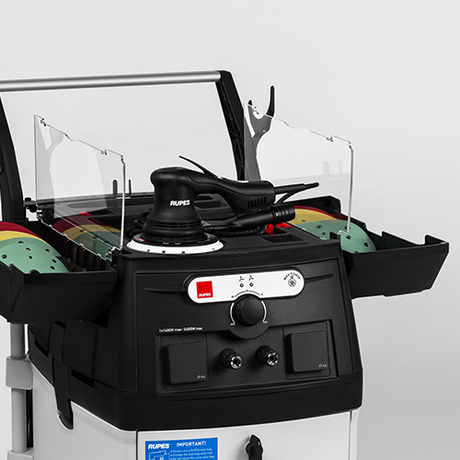 RUPES KS300 showing the Integrated Workstation System.