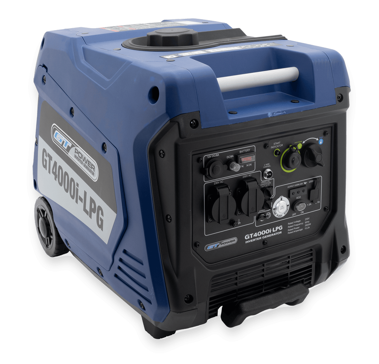 LPG And Petrol Dual Fuel GT Power Silenced Inverter 4000W Generator