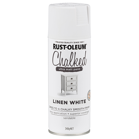 Rust-Oleum Chalked Spray Paint, 340g -Linen White