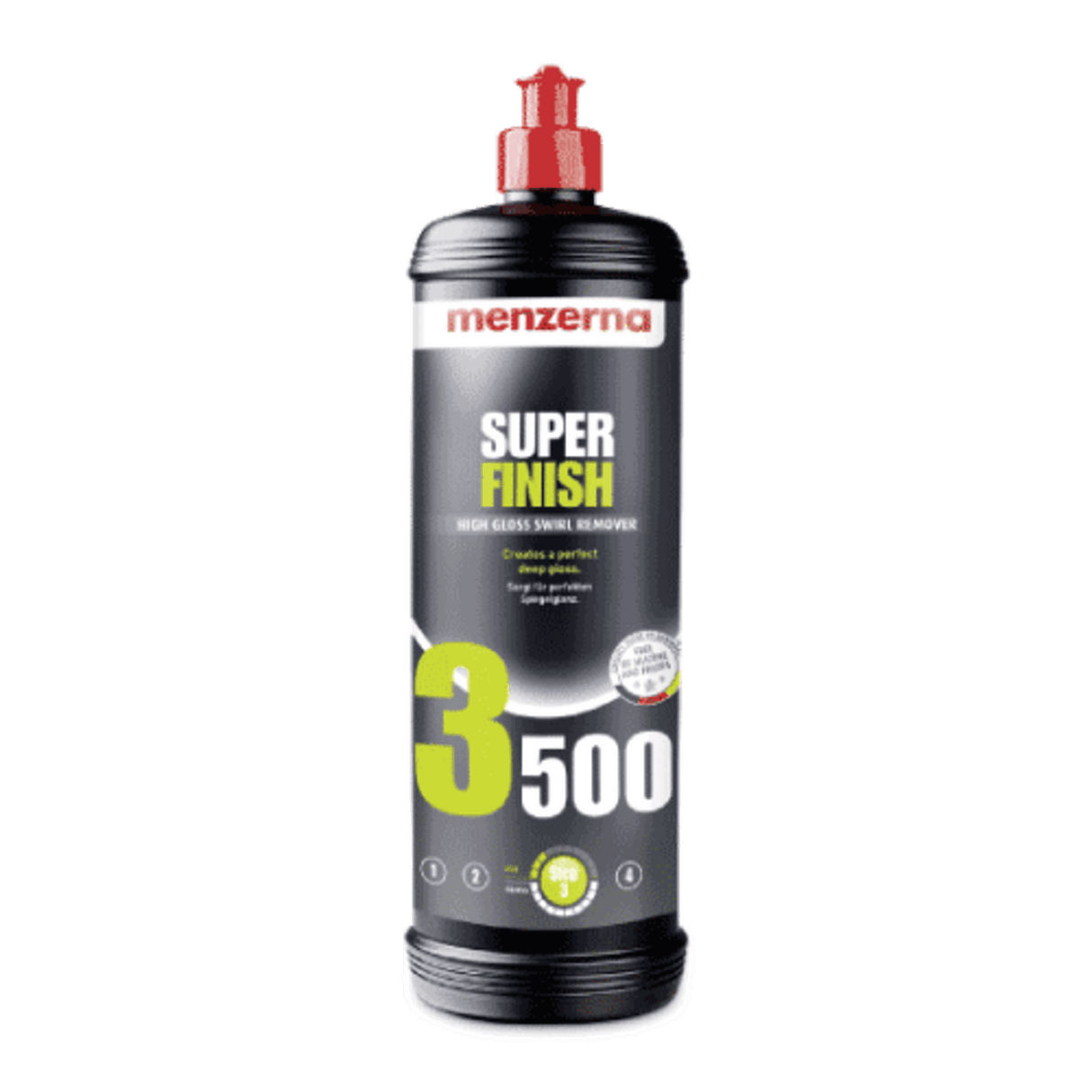 Menzerna Super Finish 3500 - Brilliant Deep Shine Especially On Dark Colours