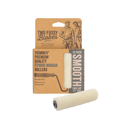 Two Fussy Blokes Mohair Hybrid Mini Paint Rollers, 5mm Nap - 10 Pack