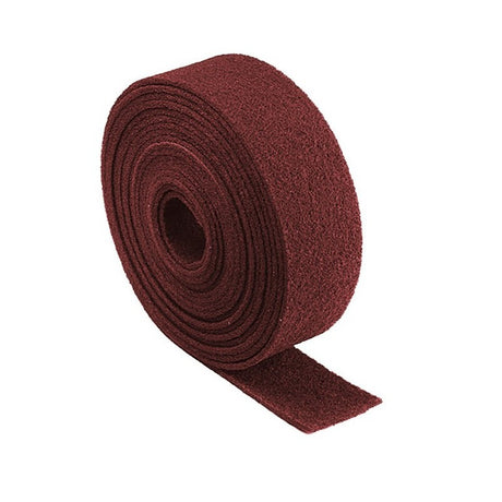 Fine Maroon Nylon Scrubber 150mm x 10m roll