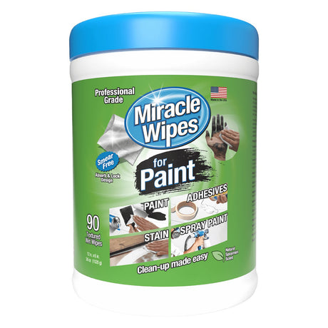 Miracle Wipes 90 Pack for Cleaning Up Paint