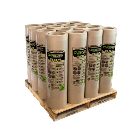 Buy The Pallet - 16 Rolls OvaBoard Contractor Grade Vapour Permeable Floor Protection