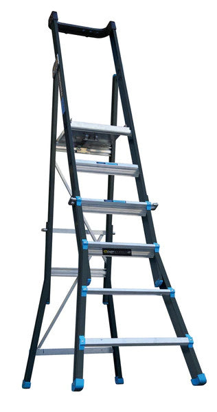 AdjustaStep Fibreglass Height Adjustable Platform Ladder - 6