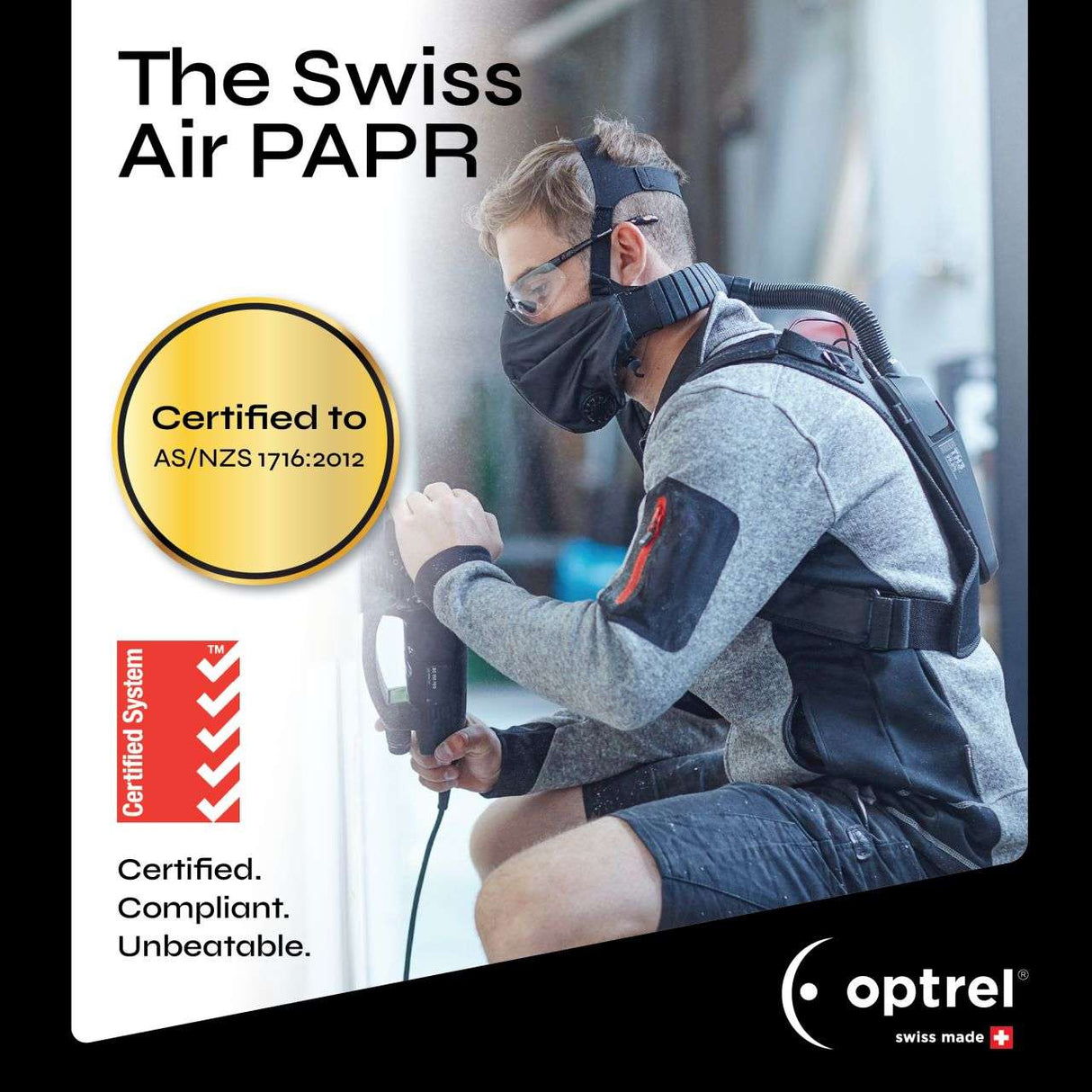 Optrel Swiss Air - Perfect Breathing Air With No Fit Testing Required