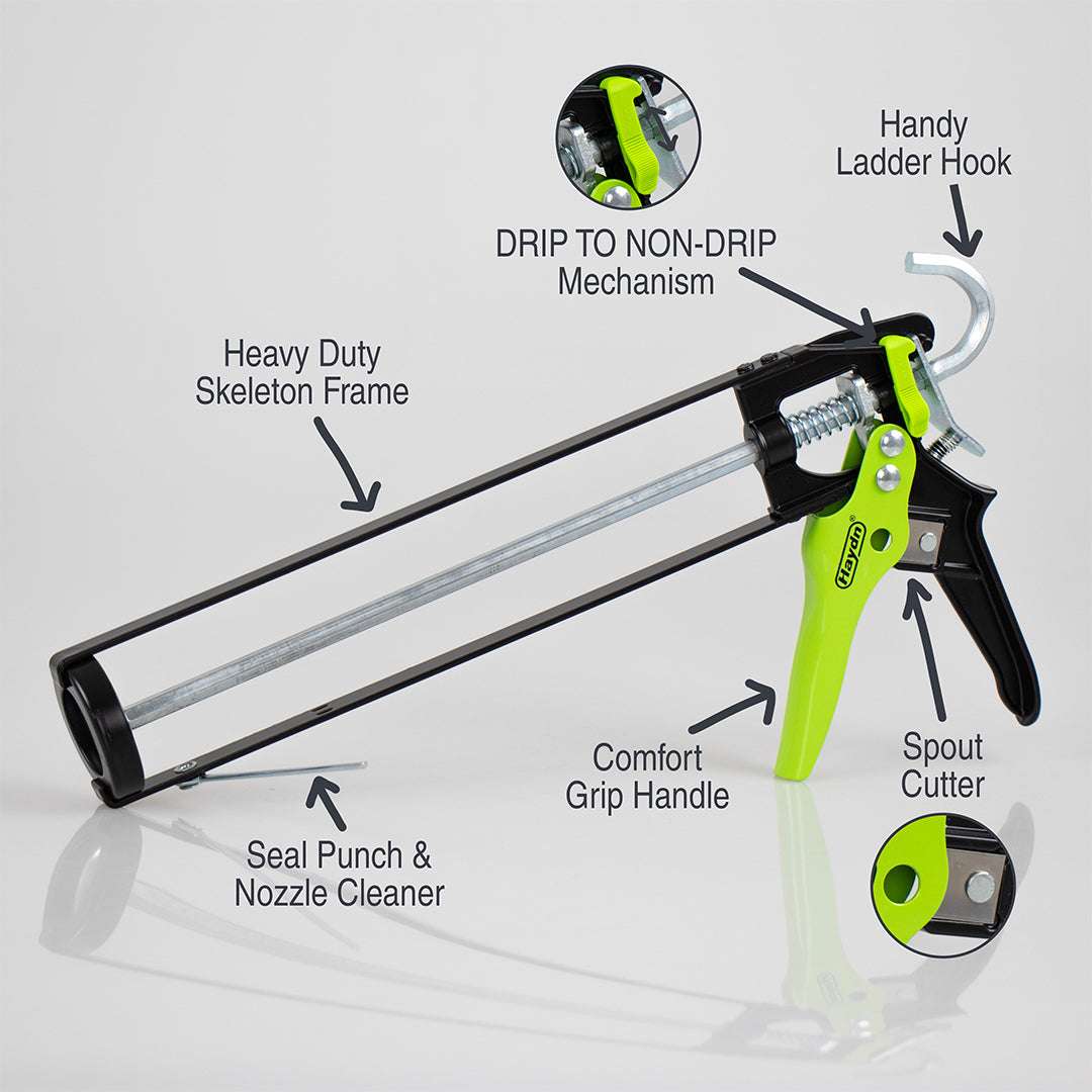 Professional Series 266mm Skeleton Caulking Gun - Designed For The Trade