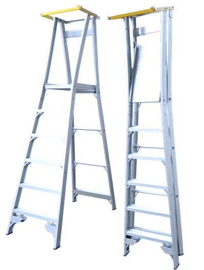 Safety Gate on Aluminium Ladders