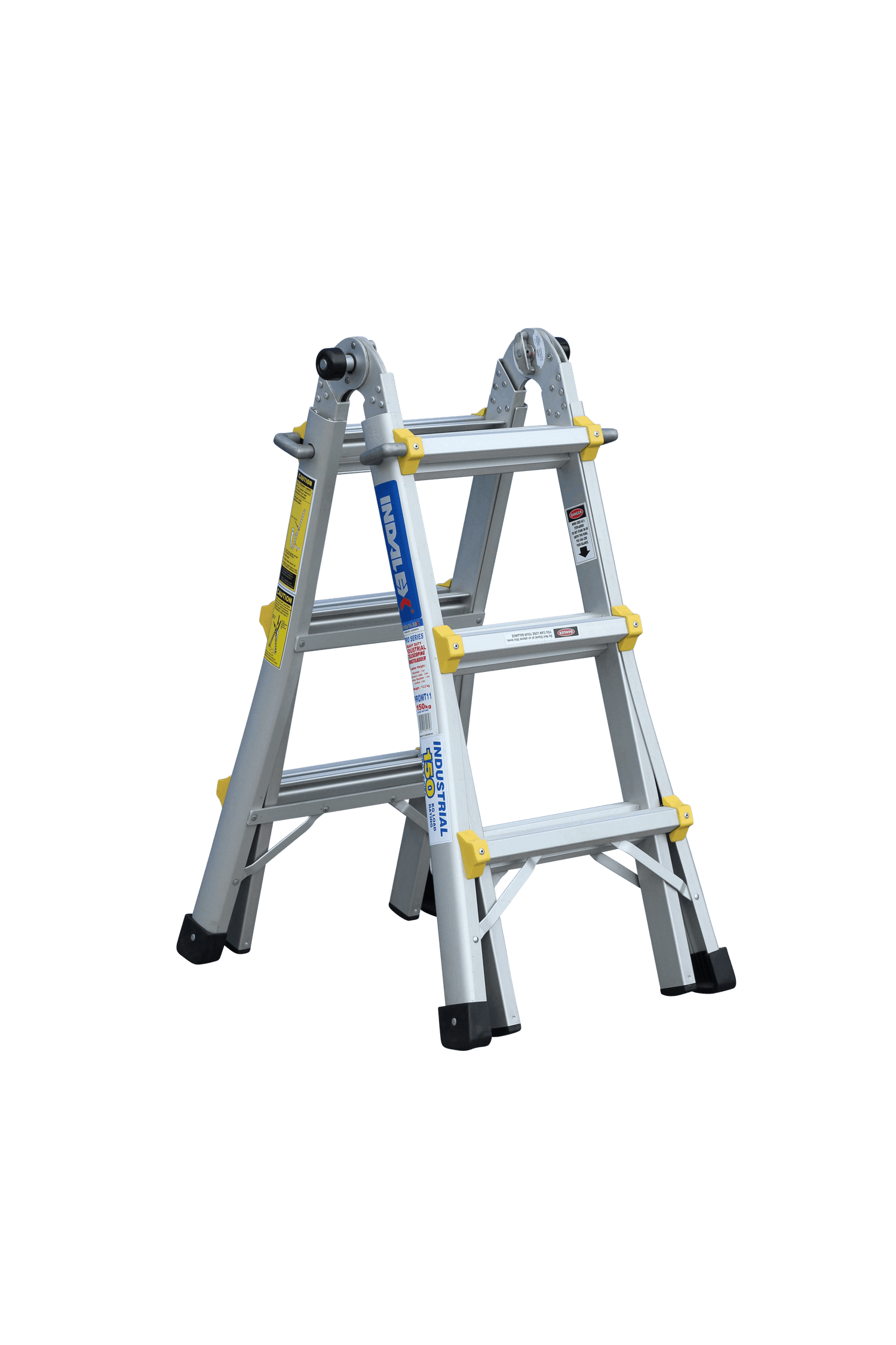 Pro Series Aluminium Industrial Telescopic Ladder - 4 Ladders In 1