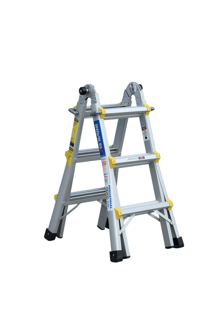 Pro Series Aluminium Industrial Telescopic Ladder - 4 Ladders In 1
