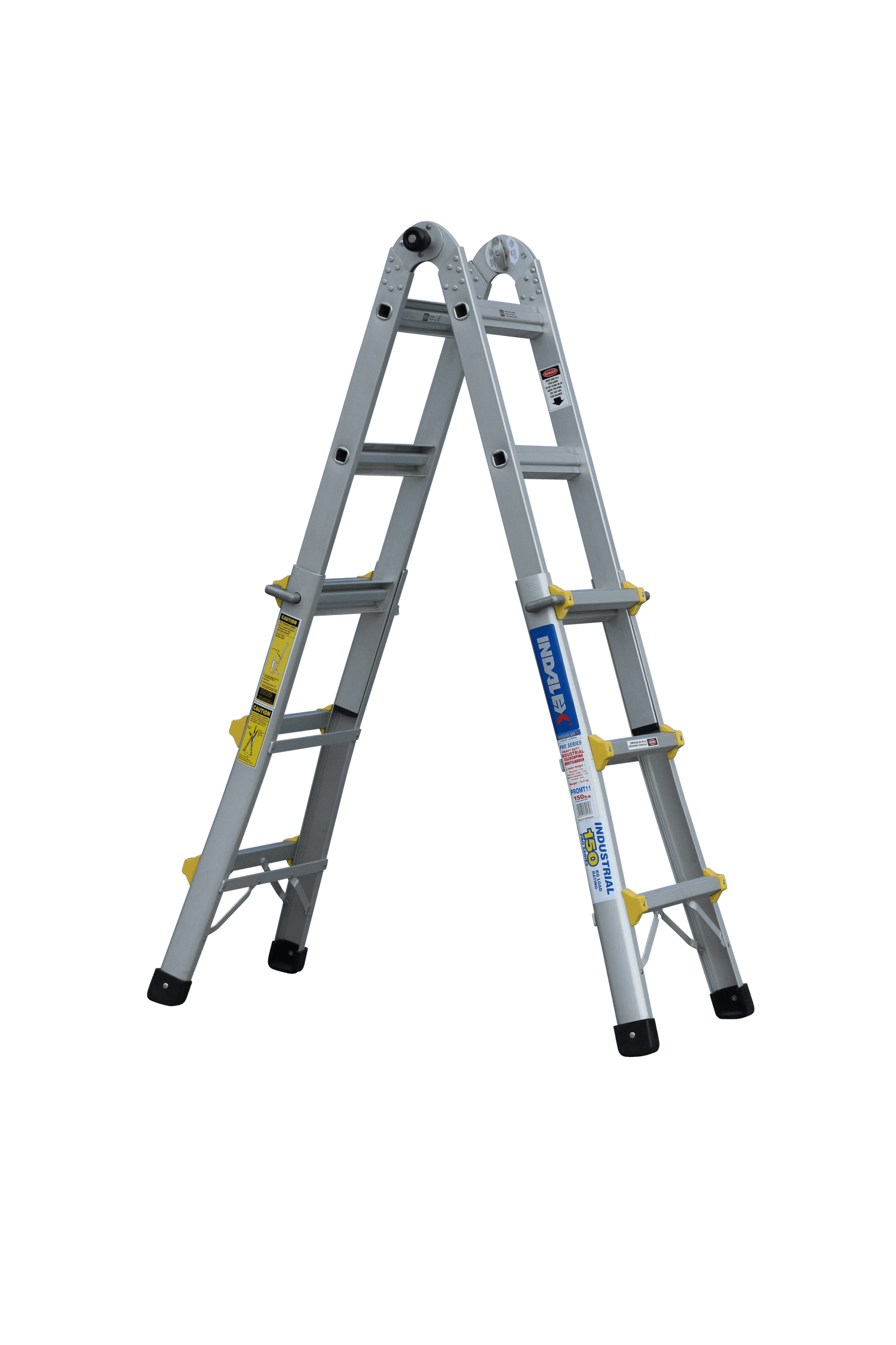 Pro Series Aluminium Industrial Telescopic Ladder - 4 Ladders In 1