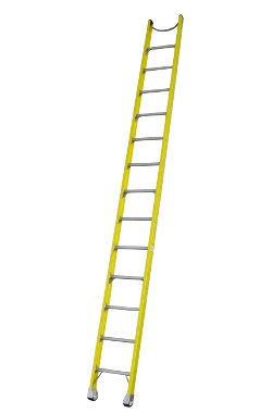 Pro Series Heavy Duty Industrial Fibreglass Single Ladder