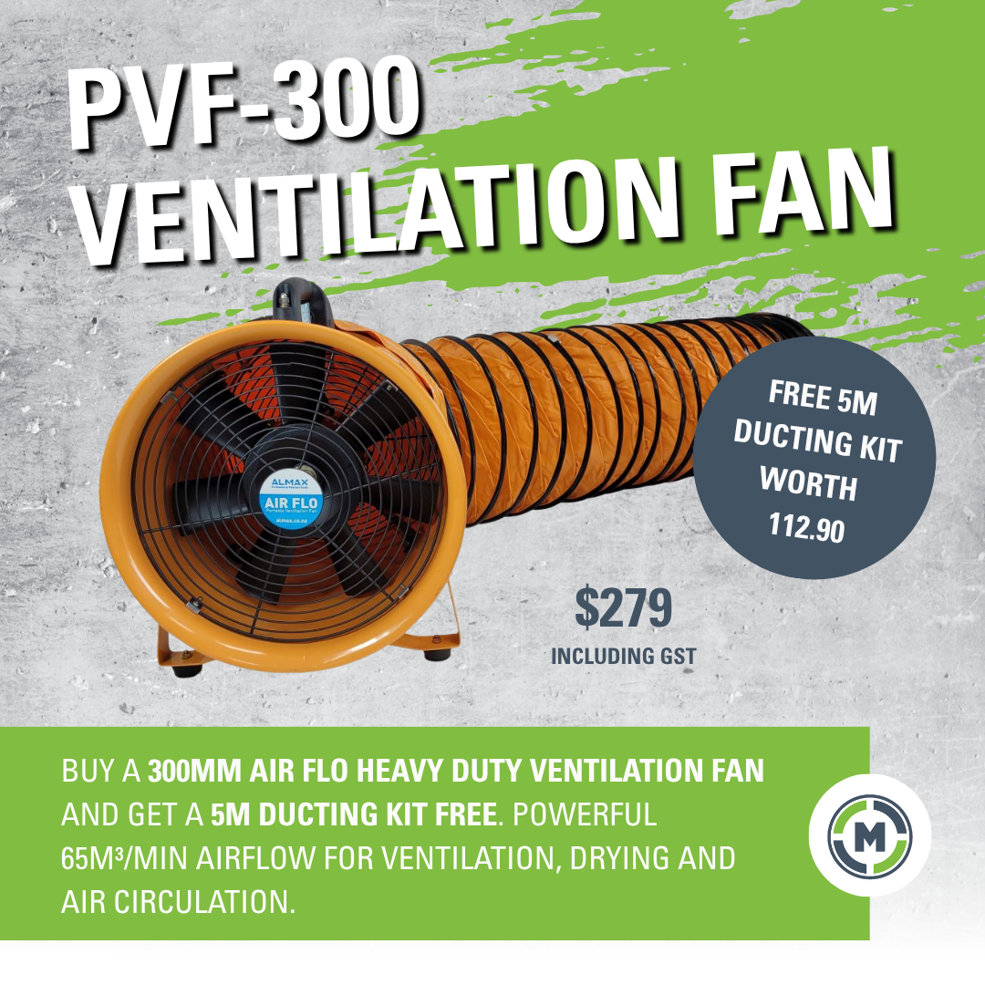 300mm Portable Dual Function Ventilation Fan - Blows and Extracts