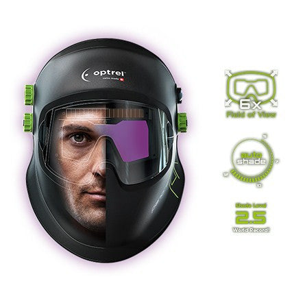 Optrel Panoramaxx Quattro Welding Helmet - 6 x Larger Field Of Vision Than A Standard Welding Helmet