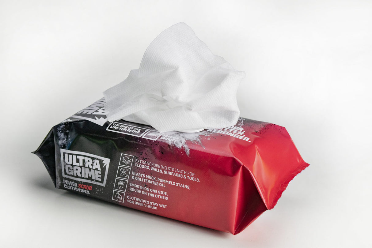 UltraGrime Pro Power Scrub Wipes