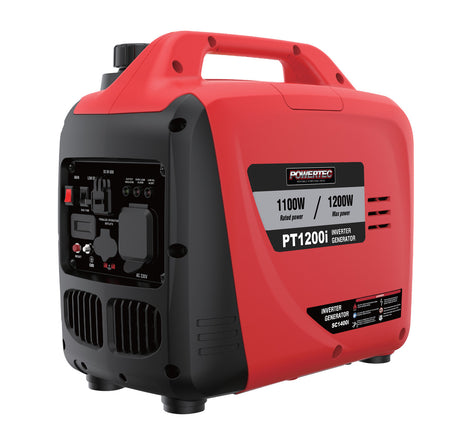 Powertec 1200W Silenced Inverter Generator