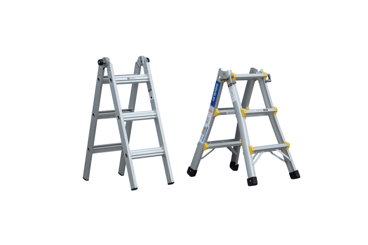 Pro Series Aluminium Industrial Telescopic Ladder - 4 Ladders In 1