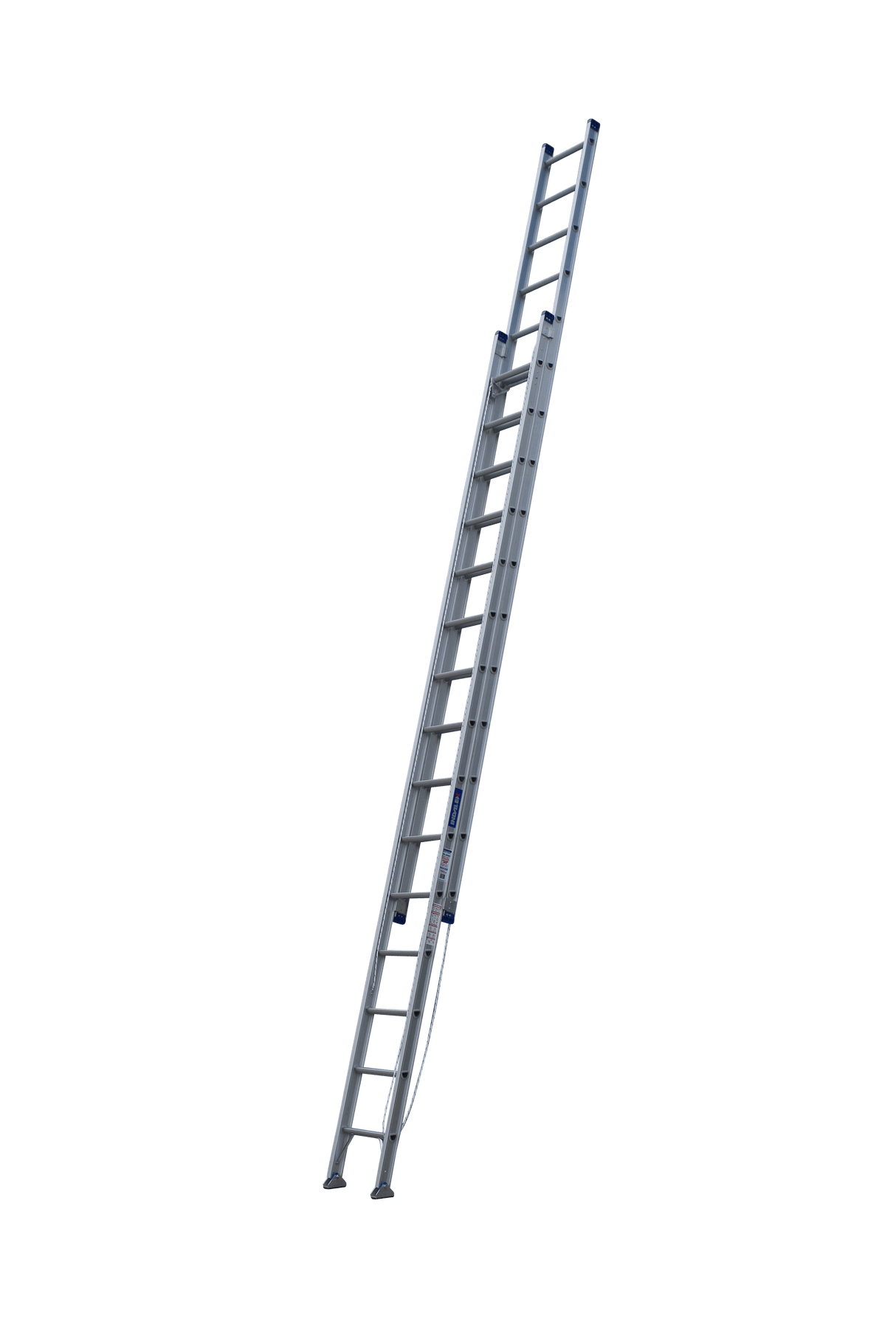 Pro-Series Industrial Rated Extension Aluminium Ladder With Swivel Feet