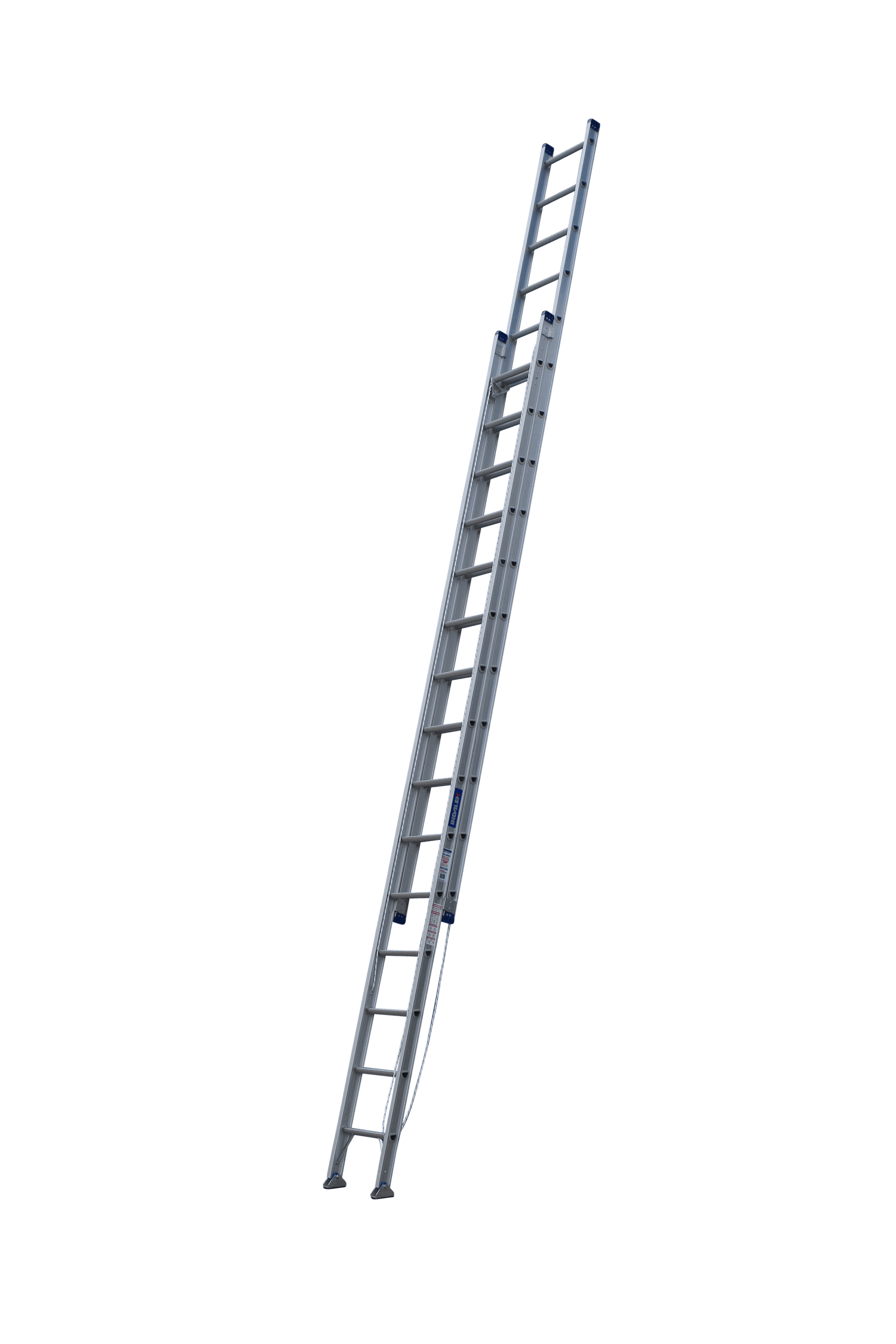 Pro-Series Industrial Rated Extension Aluminium Ladder With Swivel Feet