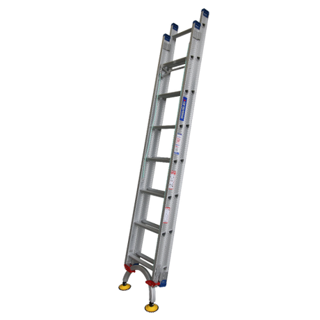 Pro-Series Extension Aluminium Ladders with Level Arc Fitted - Industrial Rated