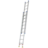 Pro-Series Extension Aluminium Ladders with Level Arc Fitted - Industrial Rated