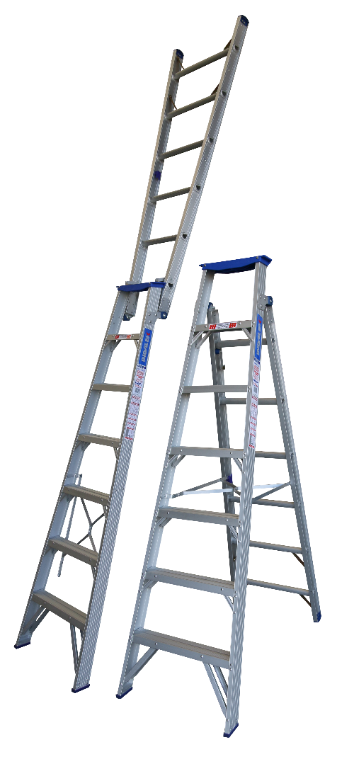 Pro-Series Dual Purpose Aluminium Step Ladders