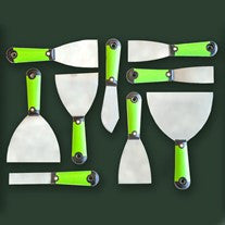 9 Piece Set - Pro Edge Polished Carbon Filling Blades + Sash Putty Knife