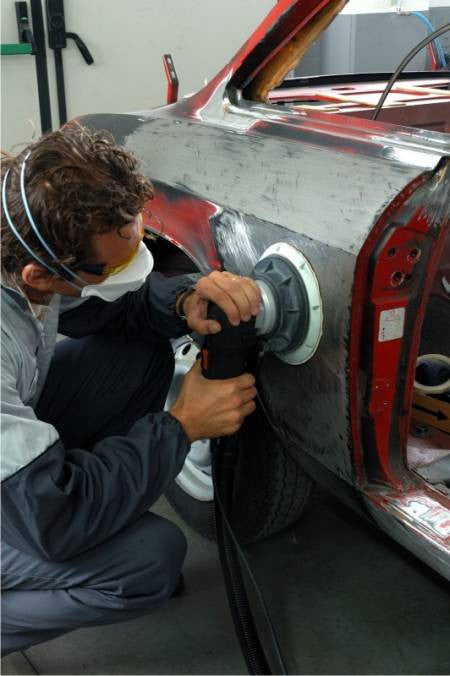 Rupes Planetary Sander in Action.