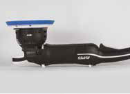 Every aspect of the Mille has been considered in the design, even when the tool is not being used. Two rubber supports are positioned on the body of the machine to keep it stable when resting on a table or cart.