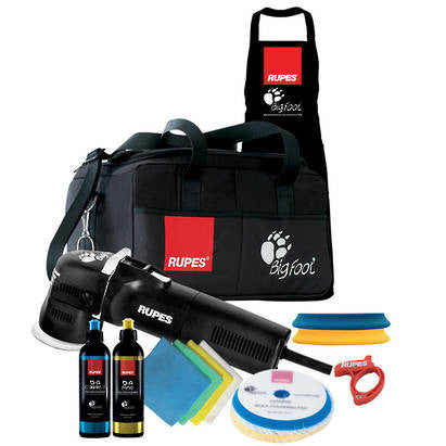 RUPES Big Foot Mini Electric 75mm Random Orbital Polisher Deluxe Kit