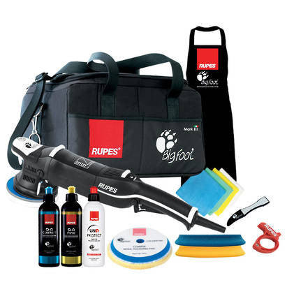 RUPES LHR15 Big Foot Mark III Electric Random Orbital Polisher LUX Kit Including Carry Case.