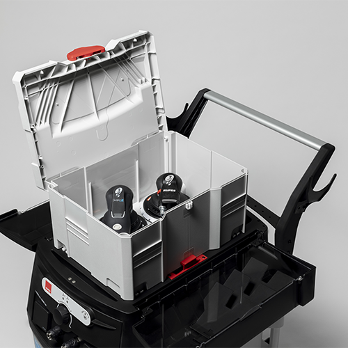 RUPES KS300 allows for the interlocking of RUPES Toolboxes