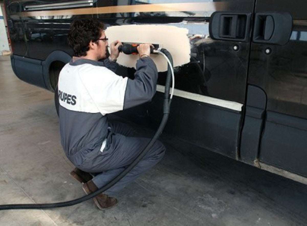 Rupes 400x70mm Long Board Orbital Sander - in action