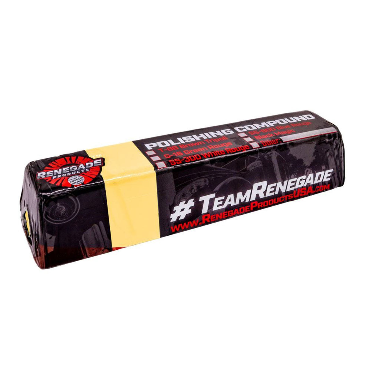 Renegade Yellow Deluxe Compound Polishing Bar - For Stainless Steel