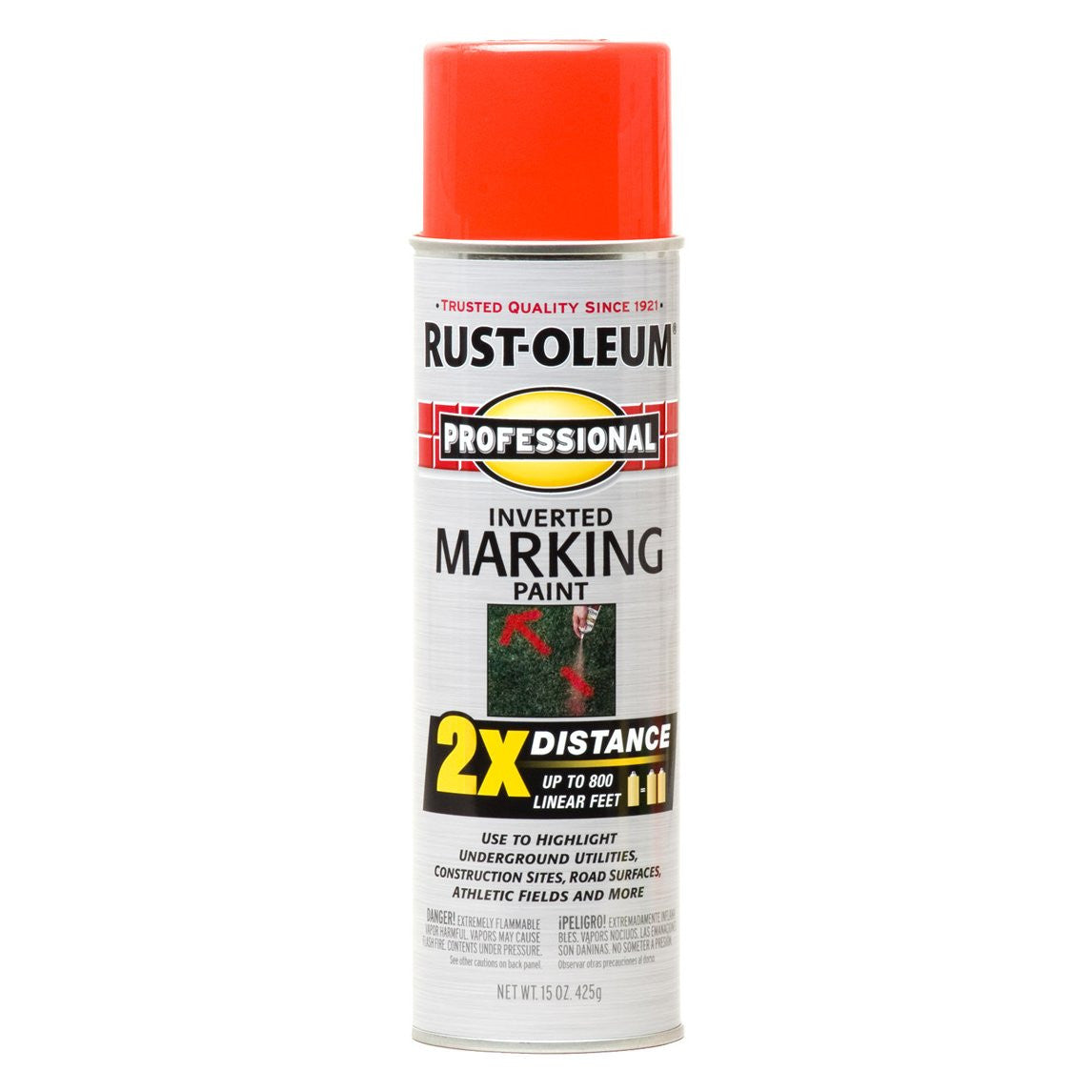 Rust-Oleum Professional 2X Inverted Marking Fluoro Red Orange