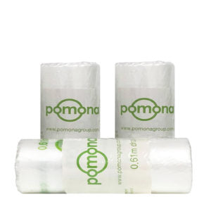 610mm x 50m Pomona Exterior Grade HDPE Interfold Premium Masking Film - 12 Rolls