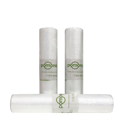 1200mm x 50m Pomona Exterior Grade HDPE Interfold Premium Masking Film - 12 Rolls