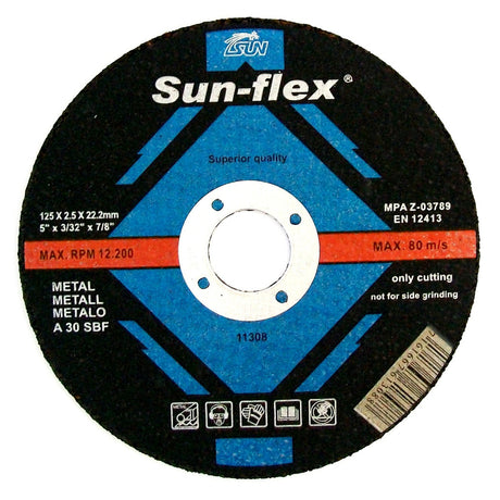 Sun-Flex Reinforced Metal Cutting Disks