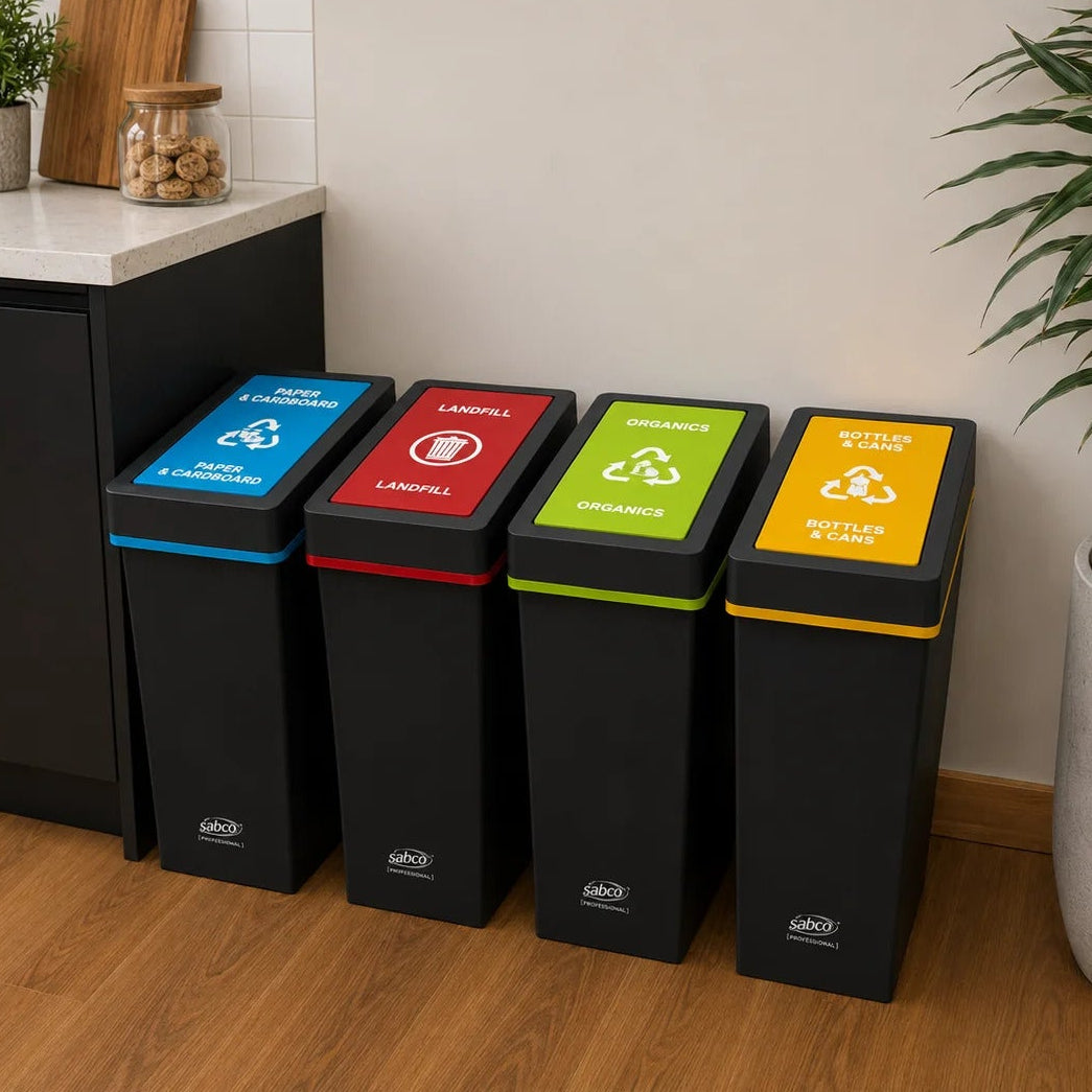 Sabco's 40L Deluxe recycling bins