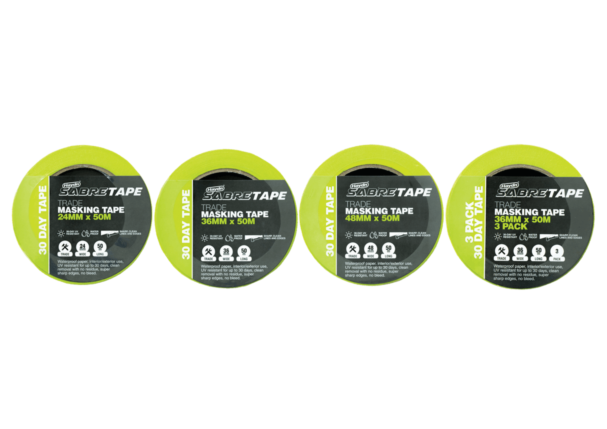 Haydn 30 Day Sabre Trade Masking Tape