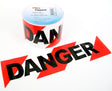 Red / White Barrier Danger Tape, Non Adhesive