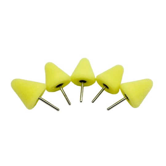 Renegade 1/8" Shank Foam Polishing Cones – 5 Pack