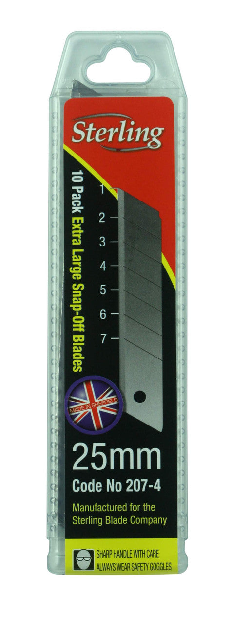 Sterling 25mm Snap Off Blades 10 pack