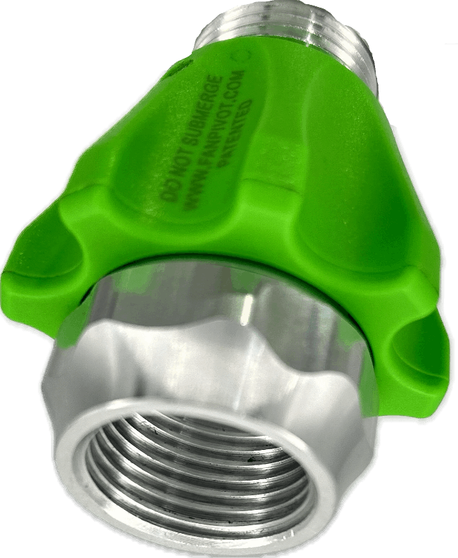 Fan Pivot - Quick Switching From Vertical To Horizontal Spraying