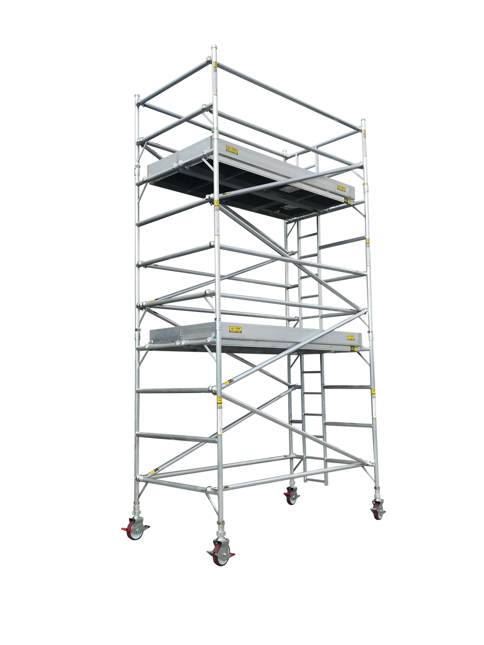 Titan Double Width Integrated Ladder Mobile Tower Scaffolding - 6.0m Working Height